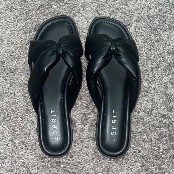 Esprit Black Size 8 Sandals - Picture 1 of 2